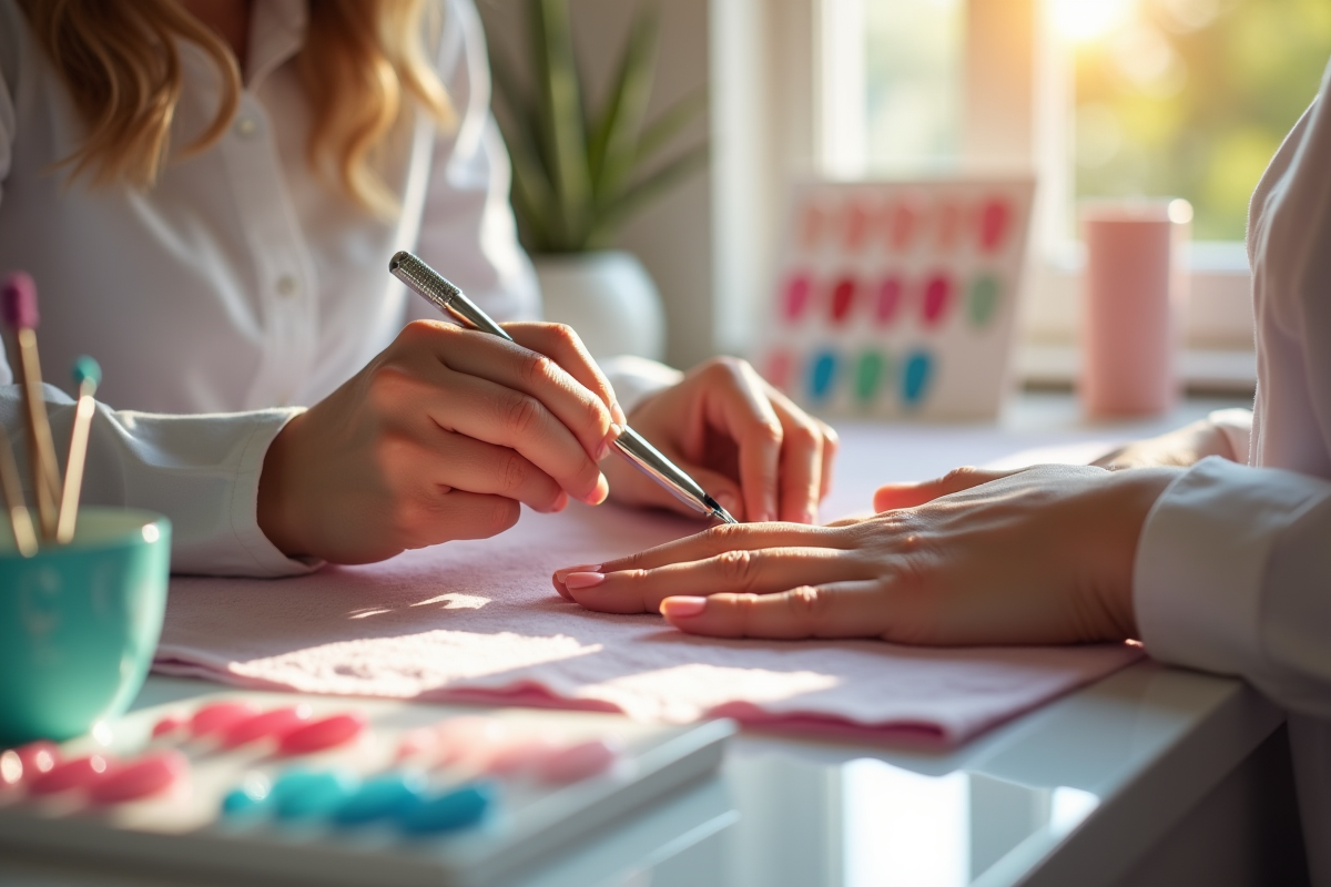 ongles colorés
