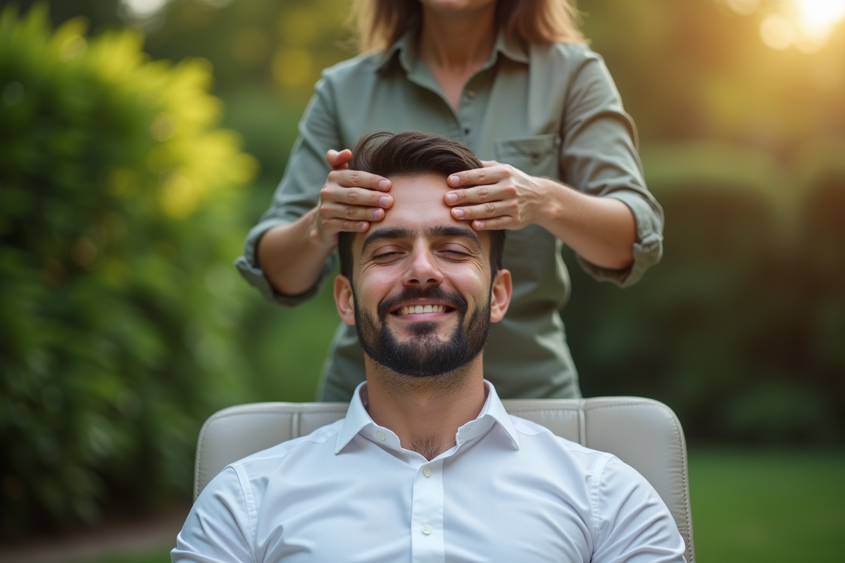 massage cuirchevelu